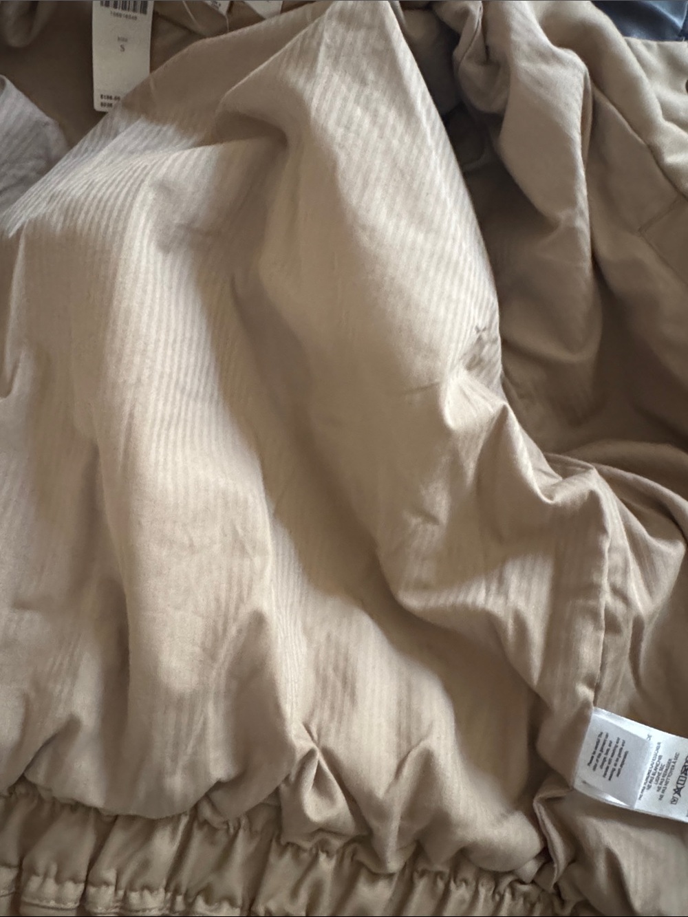 Pilcro Tan Bomber Jacket with Dark Brown Collar - Picture 5 of 5